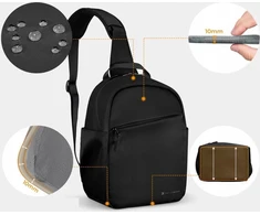 Kuprinė Fotograficzny Foto 5l Sling Crossbody K&amp;f Na Aparat Dslr Dron Kamerę / Kf13.171