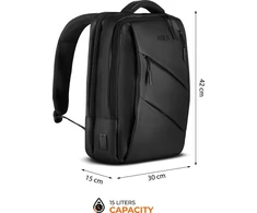 Kuprinė Nils Extreme NC4502 Kuprinė NA LAPTOP Z USB JUODA NILS