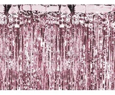 Party Deco PartyDeco Kurtyna Party rožinė złoto 100x200cm 72282
