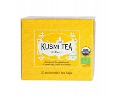 Organic blend of žalias and mate tea Kusmi Tea BB Detox – 20 muslin tea bags