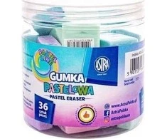 Kvadratinis pastelinis trintukas 28x28mm (36 vnt.) ASTRA