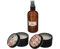 Atmosphera Kvapusis rinkinys: 2 žvakės, kambario purškalas, 100 ml