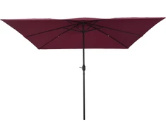 Sodo skėtis Bordo raudona 295 x 295 x 245 cm