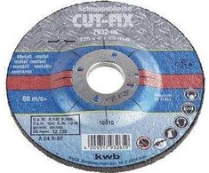KWB kwb CUT-FIX, Šlifavimo diskas, Metalas, 2,2 cm, 12,5 cm, 6 mm, 80 m/s