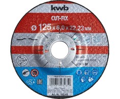 KWB kwb CUT-FIX, Šlifavimo diskas, Metalas, 2,2 cm, 12,5 cm, 6 mm, 80 m/s