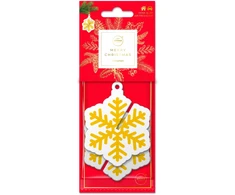 La Casa de los Aromas Aroma Car, Xmas 3D Snowflake, Cinnamon, Room Air Freshener Unisex