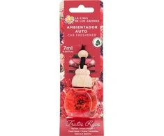 La Casa de los Aromas Car Freshener automobilinis oro gaiviklis Raudon Fruit 7ml