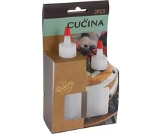 La Cucina Buteliukų rinkinys tortams dekoruoti 60/120 ml 2 vnt.