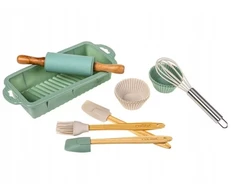 La Cucina Kepimo rinkinys, 12 dalių su silikoninėmis formelėmis, forma 20 x 10 x 4 cm