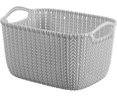 Curver Basket Knit L rectangle 19L 40x30x23cm light pilkas