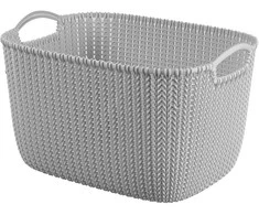 Curver Basket Knit L rectangle 19L 40x30x23cm light pilkas