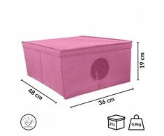 ORDINETT Folding box M size 48x36x19cm Blossom