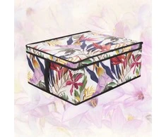 ORDINETT Folding box M size 48x36x19cm Floral Beauty
