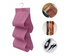 ORDINETT Hanging organizer for handbags with 5 shelves 72x42cm Blossom