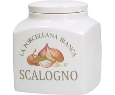 LA PORCELLANA BIANCA CONSERVA Askaloninių česnakų indelis 1,8 ltr