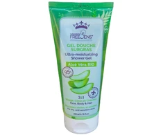Laboratoire Freesens Freesens Organic Aloe Vera Hydrating &amp; Cleansing Dušo želė Face Body &amp; Hair Dry &amp; Sensitive, 200 ml