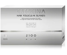 Labo Suisse, Crescina Follicular Islands 2100, plaukų augimą skatinantis serumas ampulėse, galvos odai, vyrams, 20 vnt. vyrams