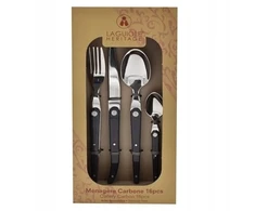 Laguiole Laguiole 16-tlg. Besteck-Set aus Carbon