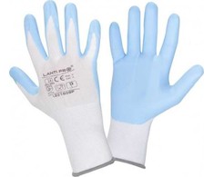 Lahti Pro Rękawice Nitrilo pirštinės baltos ir mėlynos l221609p, kartonas, "9", ce, Lahti