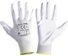 Lahti Pro Rękawice PU antistatinės pirštinės, baltos l230410p, kartonas, "10", ce, Lahti