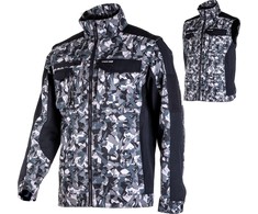 Lahti Pro Bluza, Megztinis su nuimamomis rankovėmis, pilkas ir juodas, "3xl", ce, lahti
