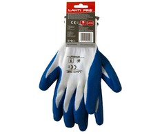 Lahti Pro Rękawice Latekso pirštinės mėlynai baltos l210509p, kartonas, "9", ce, Lahti