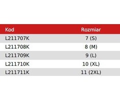 Lahti Pro Rękawice Juodos ir mėlynos latekso pirštinės l211711p, kartonas, "11", ce, lahti