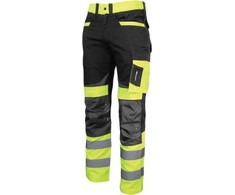 Lahti Pro Kelnės Juodos ir geltonos įspėjamosios kelnės, „3xl“, ce, Lahti