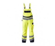 Lahti Pro Ogrodniczki Įspėjamieji dungarees, geltoni 'premium', "3xl", ce, lahti