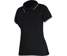 Lahti Pro Marškinėliai Moteriški polo marškinėliai 190g/m2, juodi, "2xl", ce, Lahti