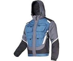 Lahti Pro Striukė Šiltinta striukė, juoda ir turkio spalvos, su šviesą atspindinčiomis juostelėmis, „3xl“, ce, lahti