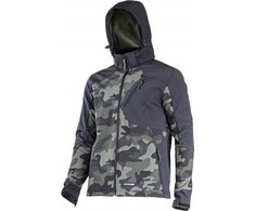 Lahti Pro Striukė Softshell striukė su gobtuvu, žaliai juodas kamufliažinis raštas, „l“, ce, lahti