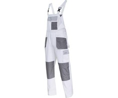 Lahti Pro Ogrodniczki Balti ir pilki kombinezonai, 100 % medvilnė, „3xl (60)“, ce, lahti