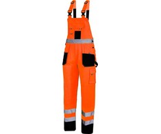 Lahti Pro Ogrodniczki Įspėjamieji kombinezonai juodi ir oranžiniai, „XL“, ce, Lahti