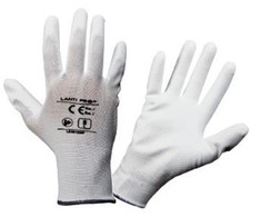 Lahti Pro Rękawice PU pirštinės, baltos l230109p, 12 porų, "9", ce, Lahti