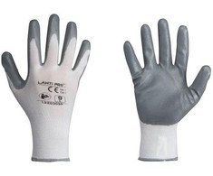 Lahti Pro Rękawice Nitrilo pirštinės, pilkos ir baltos, l220310p, 12 porų, "10", ce, Lahti