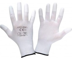 Lahti Pro Rękawice PU pirštinės, pirštams nelaidios, baltos l231107p, kartonas, "7", ce, Lahti