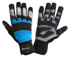 Lahti Pro Rękawice Dirbtuvių pirštinės juodos-mėlynos l280710p, kartonas, "10", ce, lahti