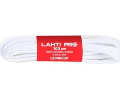 Lahti Pro Batų raišteliai Plokšti 100 cm Balta