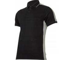 Lahti Pro Marškinėliai Polo marškinėliai 190g/m2, juodi ir pilki, "L", ce, Lahti