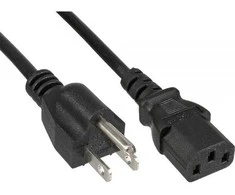 Maitinimo kabelis InLine JAV iki IEC C13, 1,8m (16652U)
