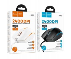 Wire pelė žaidimams Hoco USB A 2400 dpi GM37 juodas
