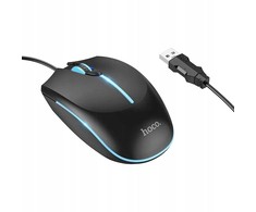 Wire pelė žaidimams Hoco USB A 2400 dpi GM37 juodas