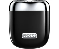 Laifen Yoose Mini 2.0 skutimosi staklės, vyriškas elektrinis skustuvas, IPX7, USB-C, kelioninės, juodos