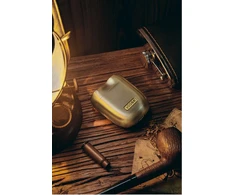 Laifen Yoose Mini S plaukų kirpimo mašinėlė, elektrinė vyriška skustukė, IPX7, USB-C, kelioninė, auksinė