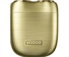 Laifen Yoose Mini S plaukų kirpimo mašinėlė, elektrinė vyriška skustukė, IPX7, USB-C, kelioninė, auksinė