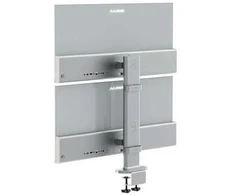 Laikiklis Alogic „Elevate 34“ dvigubas vertikalus monitoriaus stovas, sidabrinis