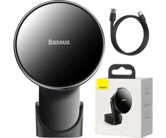 Baseus Automobilinis magnetinis laikiklis iPhone telefonams su belaidžiu įkrovimu 15W