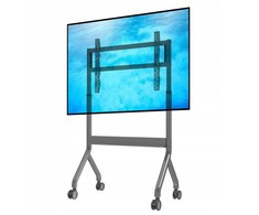 Laikiklis Fiber Mount Cabletech P150 - Elektrinis televizoriaus vežimėlio mobilus stovas LCD LED televizoriams 50"-90" VESA