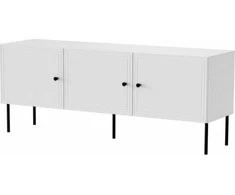 Laikiklis Cama Meble 3D TV spintelė PALAZZO BIS 151x40x60 balta matinė
